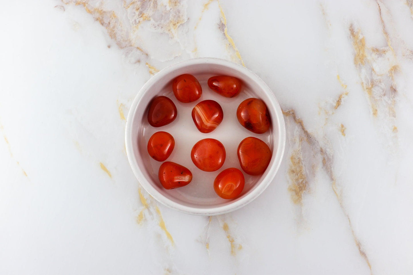 Pierre roulée en Cornaline