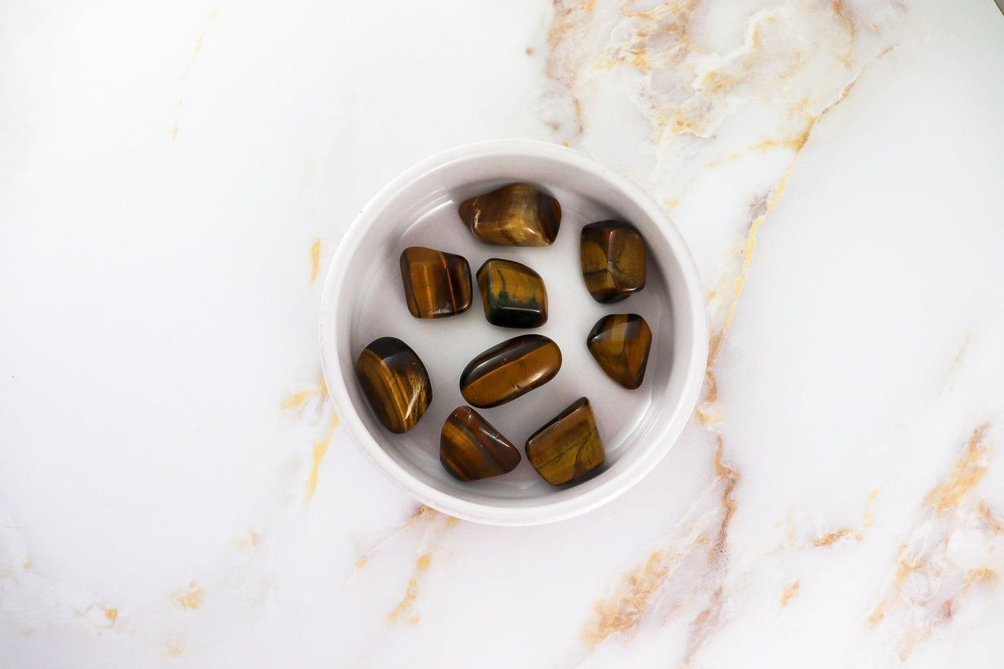 Pierre roulée en Œil de tigre